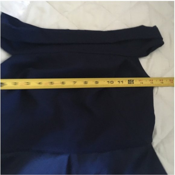 Ted Baker blue pink Hollii off-the-shoulder stripe Jacquard Dress size 1 nwot - Picture 9 of 12